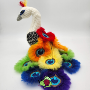 Rainbow Pride Peacock | Printable Crochet Pattern PDF